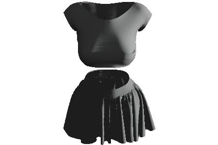 sport_set_top_and_skirt_low_poly_mesh