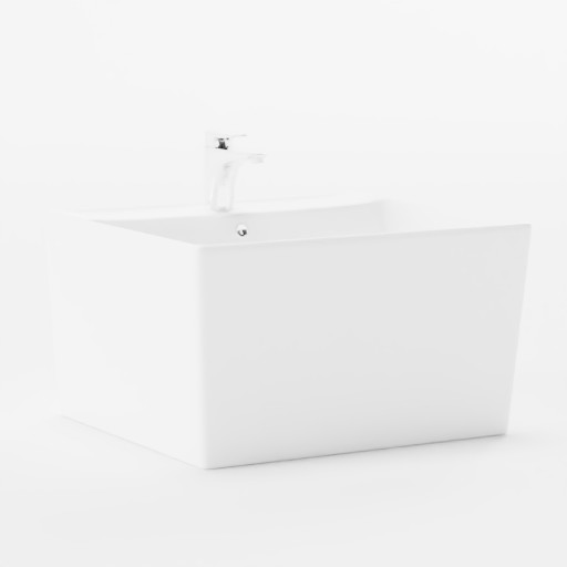 Simple-square-washbasin