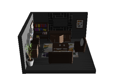 low_poly_living_room