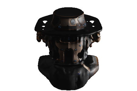 steampunk_police_robot_head
