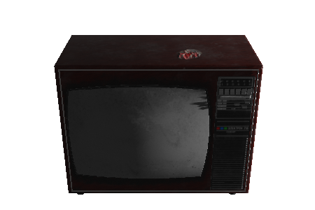 old_tv_prop_low_poly